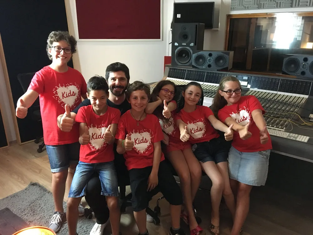 En studio avec Patrick Fiori
