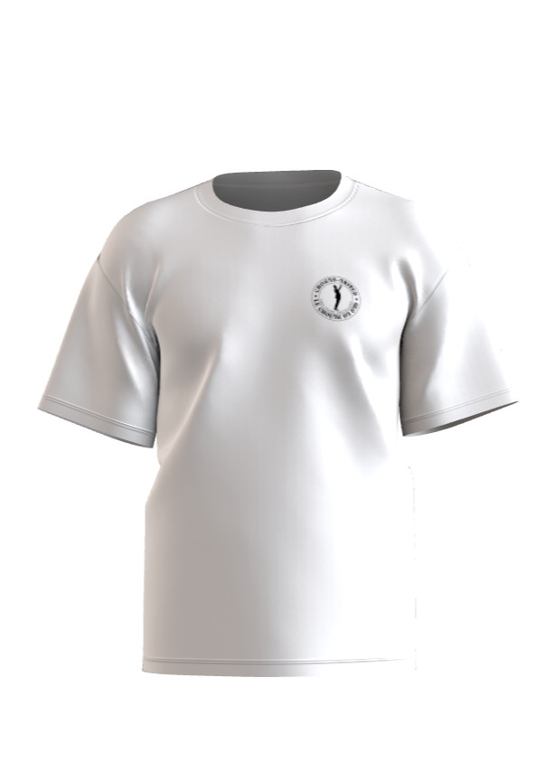 Avant T-shirt oversize Smiley LCDS blanc et chorus